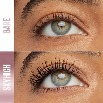 Lash Sensational Sky High Washable Mascara Makeup, Volumizing, Lengthening, Defining, Curling, Multiplying, Buildable Formula, Very Black, 1 Count