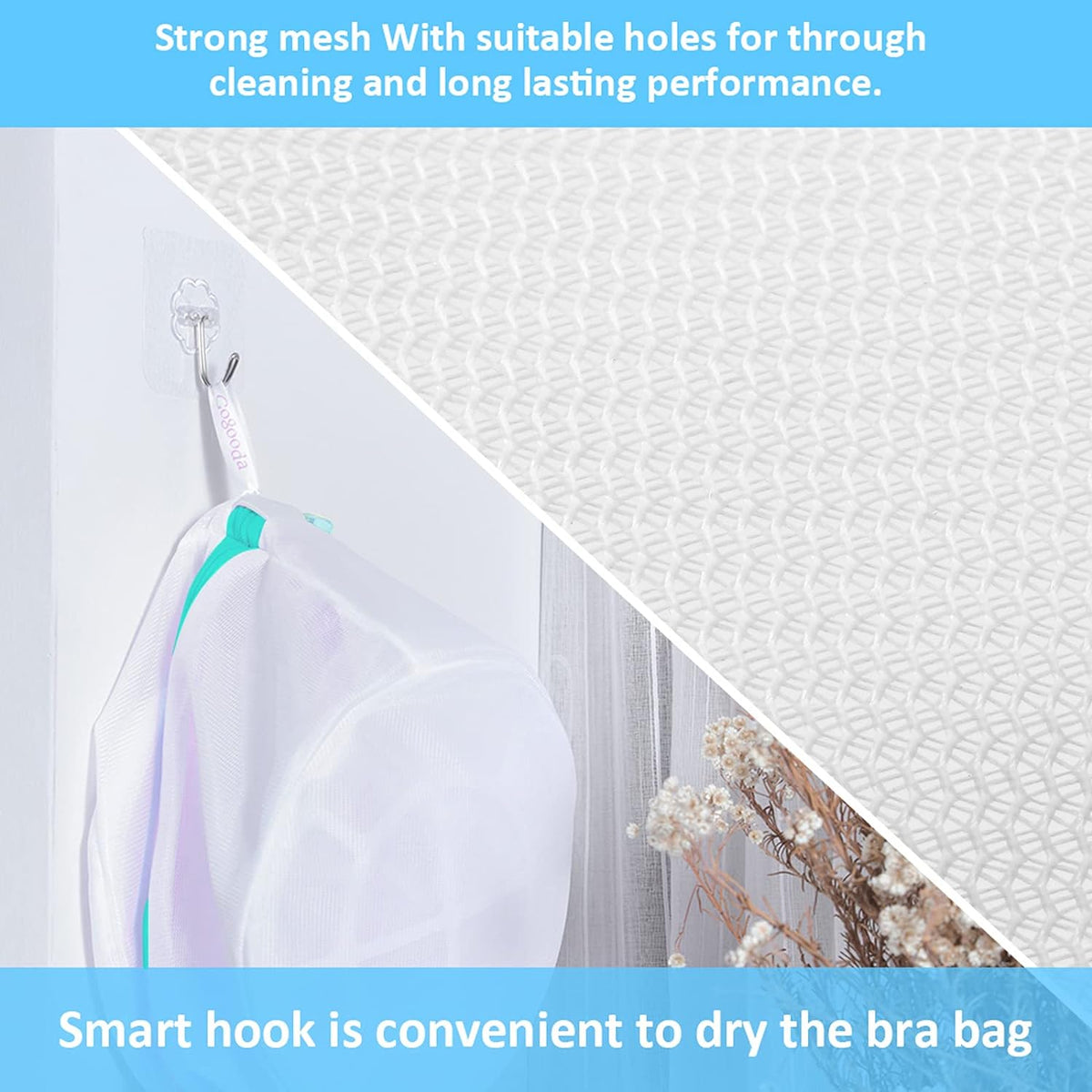 Mesh Laundry Bags for Delicates Durable Protective Wash Bags Travel Storage Bags for Intimates Lingerie, 4PCS (6.5 * 8In) | Bra Wash Bag Travel Storage Bags for Intimates Lingerie, 4PCS (6.5 * 8In)