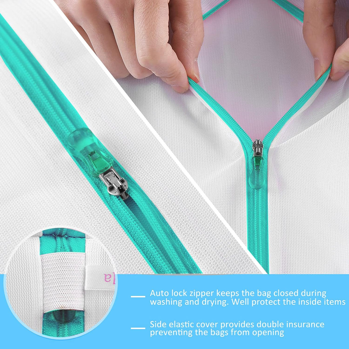 Mesh Laundry Bags for Delicates Durable Protective Wash Bags Travel Storage Bags for Intimates Lingerie, 4PCS (6.5 * 8In) | Bra Wash Bag Travel Storage Bags for Intimates Lingerie, 4PCS (6.5 * 8In)