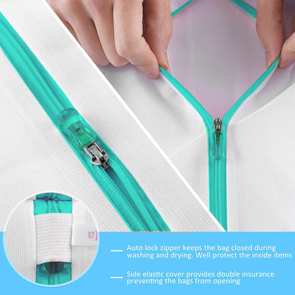 Mesh Laundry Bags for Delicates Durable Protective Wash Bags Travel Storage Bags for Intimates Lingerie, 4PCS (6.5 * 8In) | Bra Wash Bag Travel Storage Bags for Intimates Lingerie, 4PCS (6.5 * 8In)