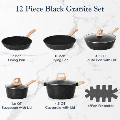 Granite Induction Cookware Set